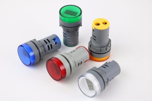 10cps 22MM  AC 60-500V LED Voltmeter voltage meter indicator