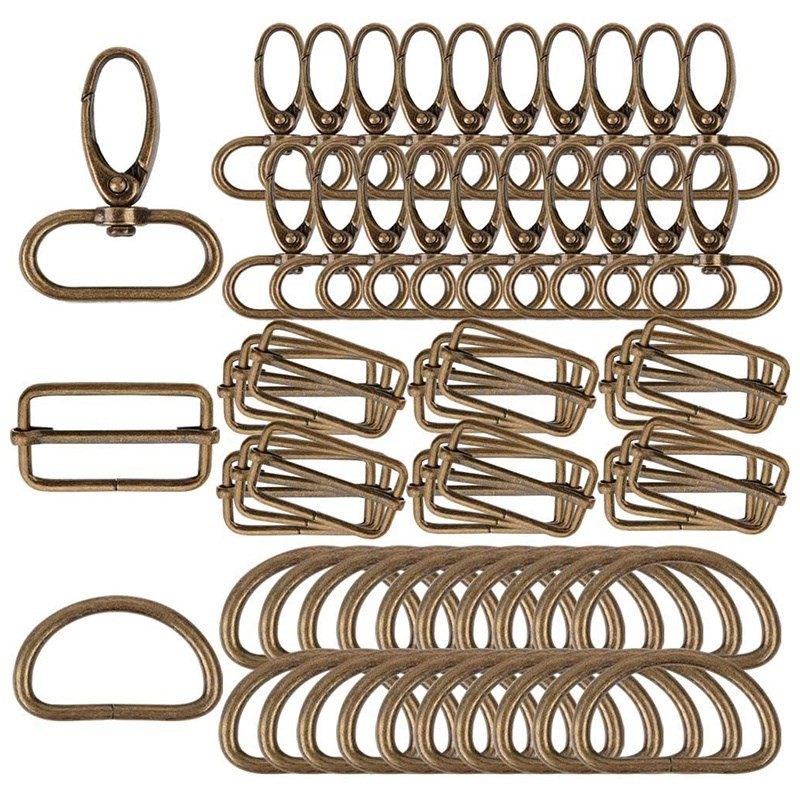 60 PCS 32 mm Metal D Rings is suitable for the Gags Swivel