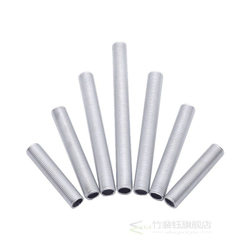 5pcs M6*1mm Hollow Tooth Tube Full Tooth Tube Galvanized Thr