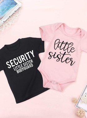 Security Little Sister Bodyguard kids shirt Little Sister Bi