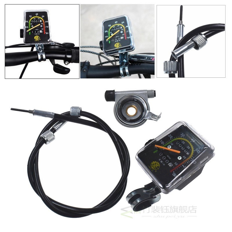 Mechanical Bike Resettable Odometer Speedometer Universal fo