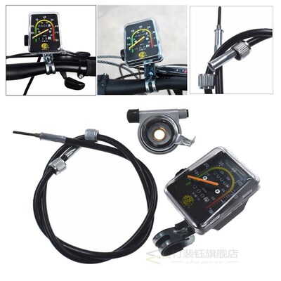 Mechanical Bike Resettable Odometer Speedometer Universal fo