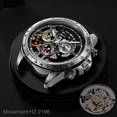 HAIQIN DESIGN Mechanical For Men Watches 2020 Luxury Skelet