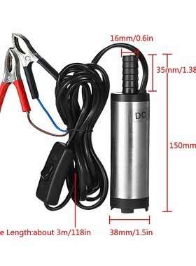DC 12V/24V Water Oil Diesel Fuel Transfer Pump 38mm Submers