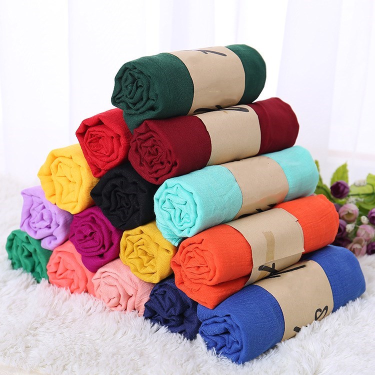 Luxury Brand Women Scarf Thin Hijab Scarf Pashmina Lady Shaw