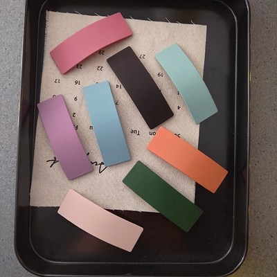 BB clip frosted hair clip Korean macarone net red hair clip