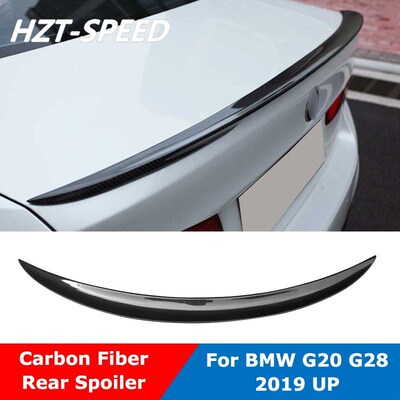 P Style Carbon Fiber Back Trunk Wing Rear Spoiler For BMW 3