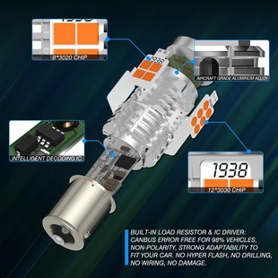 1156 P21W Canbus Car Bulb Turn Signal Error Ba15s LED