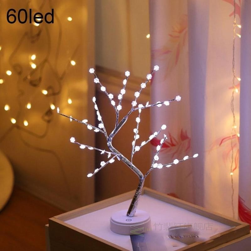 LED Night Light Bonsai Led Tree Light Gypsophila Table Lamp