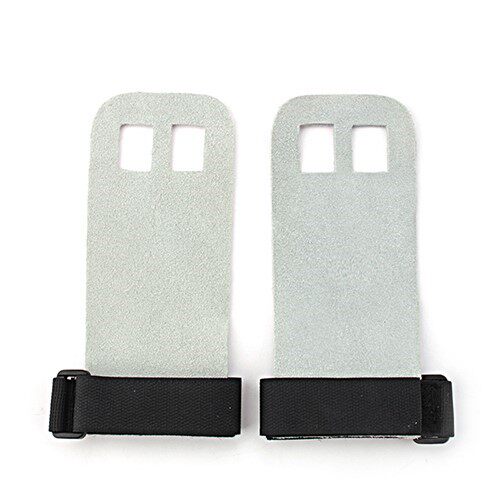 1Pair Cowhide Hand Grips Gymnastics Leather Gloves Anti-Skid