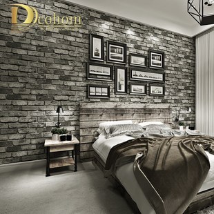 Modern Vintage Brick Textured Wallpaper For Walls Decor Emb