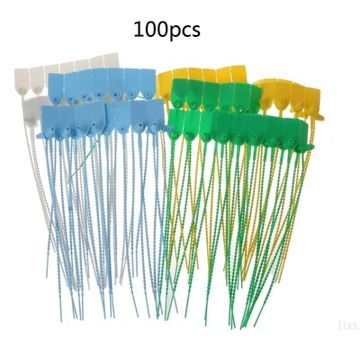 100PCS Disposable Cable Ties Pull-Tite Security Seals Self L