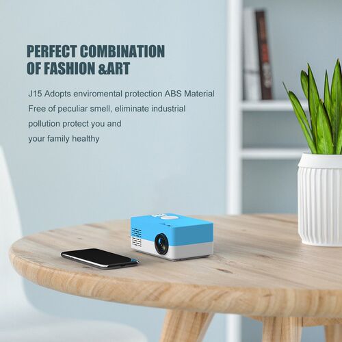 Mini Projector J15, 320*240 Pixels Supports 1080P HDMI USB