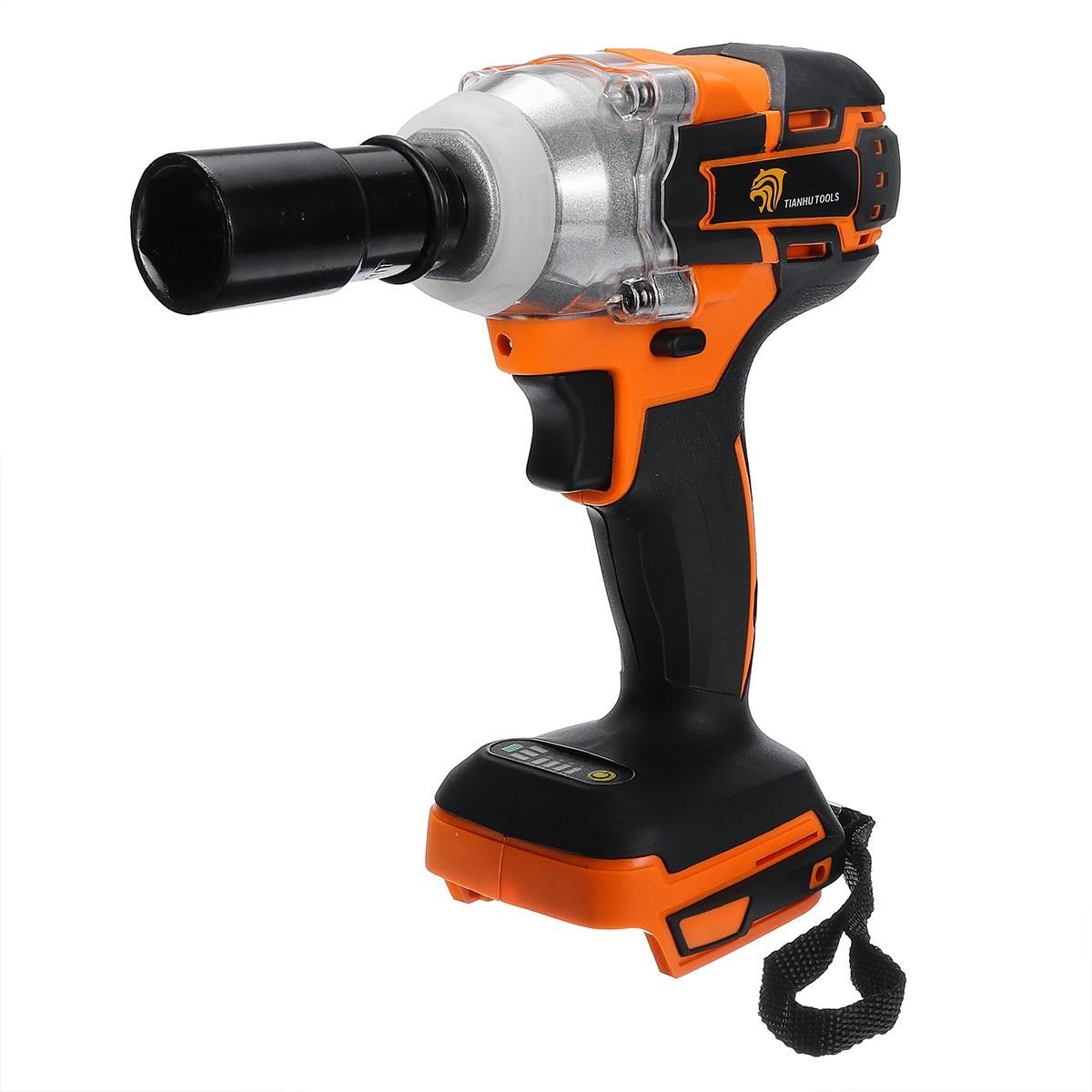 520 N.m Brushless Impact Wrench Driver Tool 1/2'' Cordless I