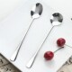 Des Handle Steel Stainless Spoon Long Drink Cream Coffee Ice