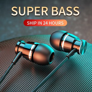 Langsdom M305 Metal In ear Earphone for Phone Bass Wired He