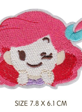 Mermaid Shell Princess Star Patch for Clothing Iron on Embro