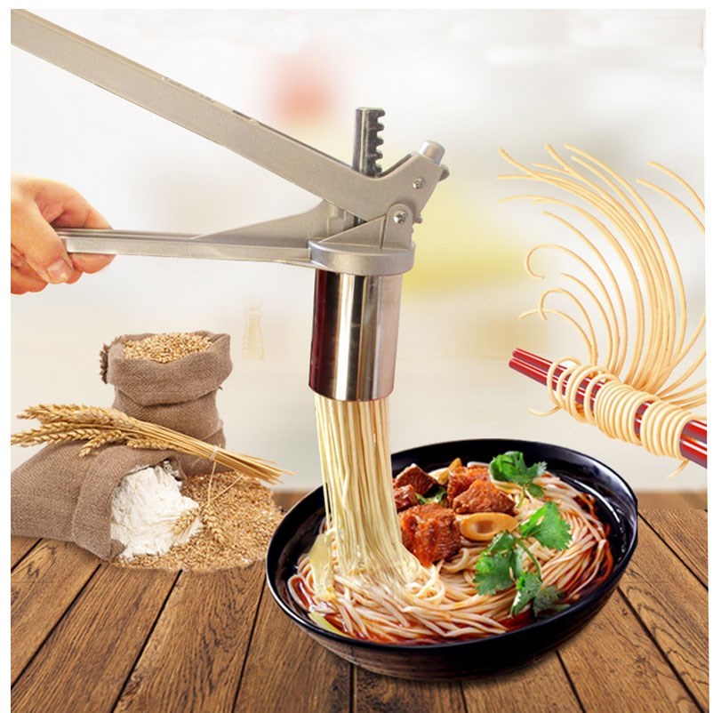 XM-HOME Stainless steel manual pasta maker noodle machine no