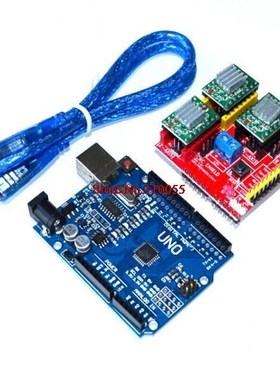 ! cnc shield v2 engraving machine 3D Printer+ 3pcs A4988 dri