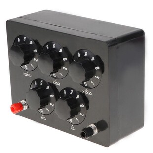 Black Resistance Box Iron Variable Decade Resistor Resistanc