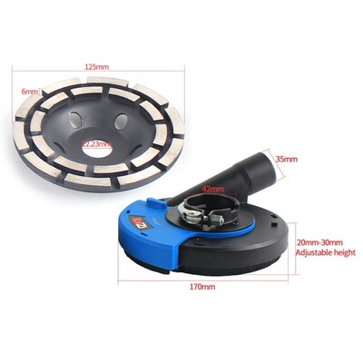 Raizi 125/180mm Angle Grinder Dust Shroud Cover Kit with con
