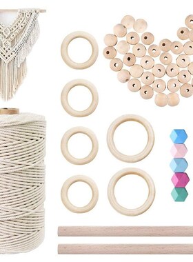 Macrame Thread, Natural Macrame Cotton Rope 3 mmx100m