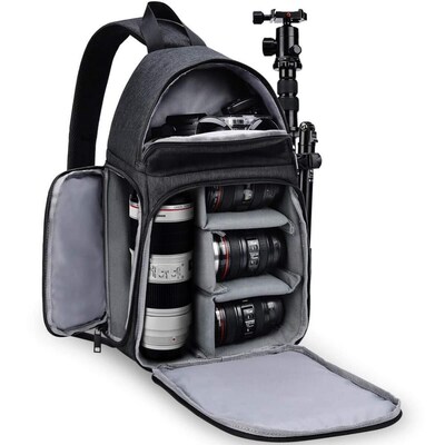 DSLR Camera Bag Shoulder Sling Cross Case for Nikon Z50 Z7