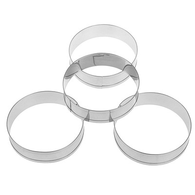 4 Pcs/set Stainless Steel English Muffin Rings Egg Pancake B