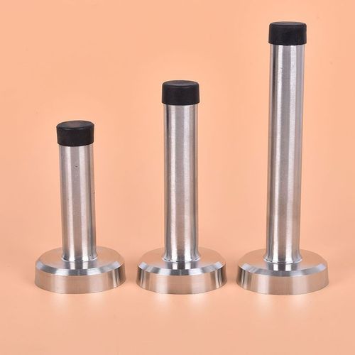 Stainless Steel 1 Set Door Stop Stopper Bumper Wall Mounted