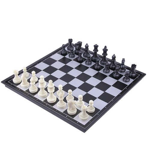 Portable Folding Magnetic Travel Classic Chess Set Checkers