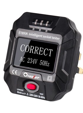 220 250V ET89UK Socket Tester Electric Portable Circuit Pol