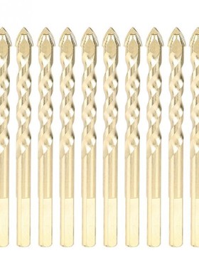 10pcs 10mm Cemented Carbide Twist Drill Bit 125mm Long Ceram