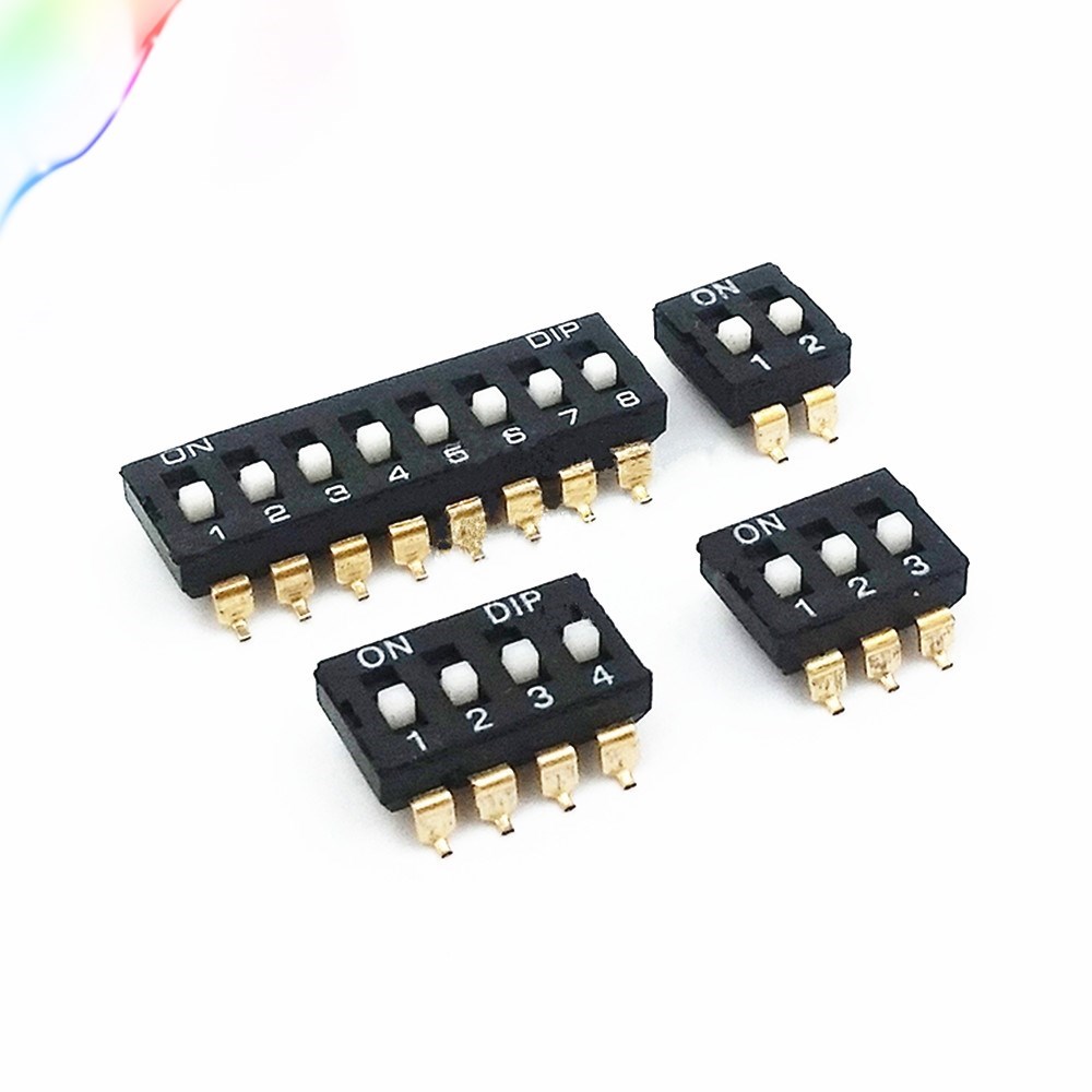 10pcs Free shopping black Direct dial code switch DIP switch