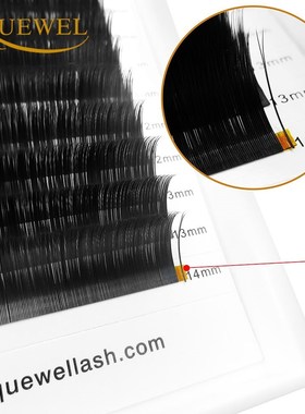 Flat Ellipse Lashes with Split Tips Soft Silk Flat Eye Lash