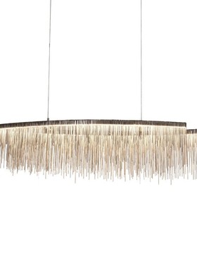 Modern Silver Rosegold Double Head Aluminum Chain Tassel Pe