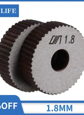 Steel 28 x 8mm Linear Knurl Wheel 1.8 mm Pitch Single Straig