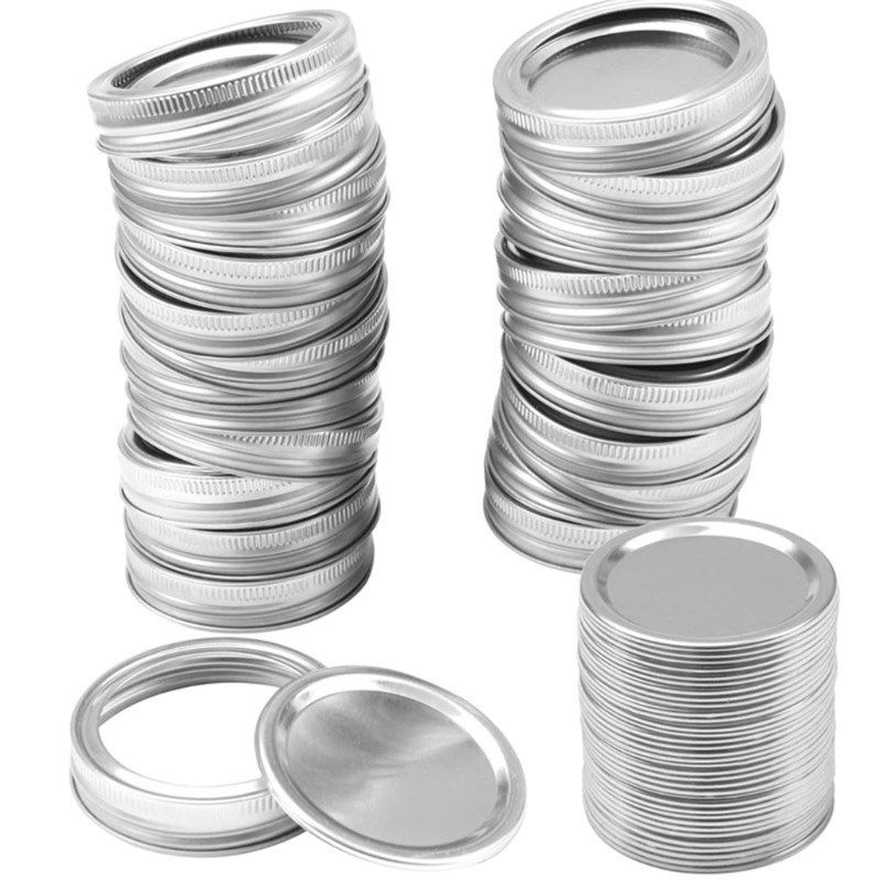 12pack canning lids, wide mouth mason jar lids 12 pack (silv