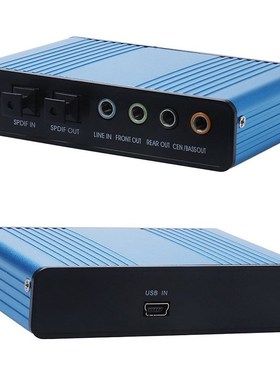 USB 2.0 Channel 5.1 Optical S/PDIF Toslink Audio Sound Card