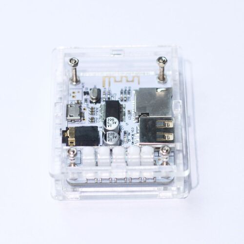 Acrylic DIY Case Cover Shell Wireless Stereo Music Module fo