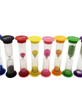 8 X Hourglasses Sandclock  Timer 10/15/30 Seconds +1 / 2/3/5
