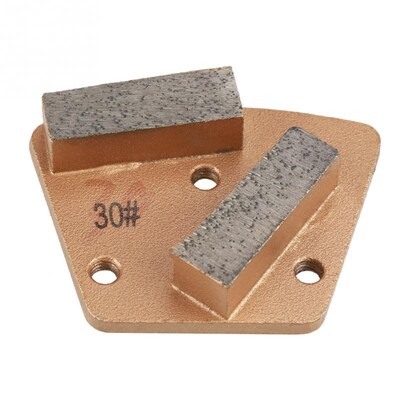3 Holes 2 Straight Teeth Trapezoid Diamond Concrete Grinding