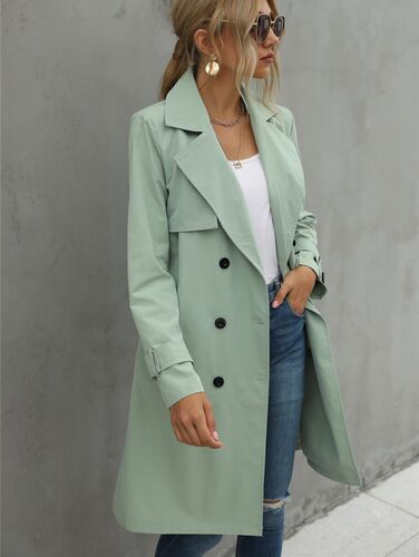 Fashion Women Casual Solid Color Coat Adults Autumn Elagant