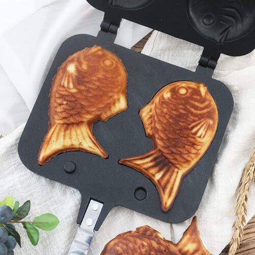 Taiyaki Japanese Fish-Shaped Bakeware Waffle Pan Maker Japan