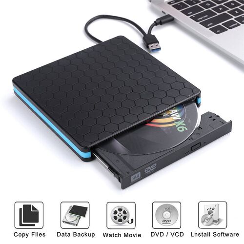 USB 3.0 Type-c CD DVD Burner 2 in1 Ultra-thin External Mobil