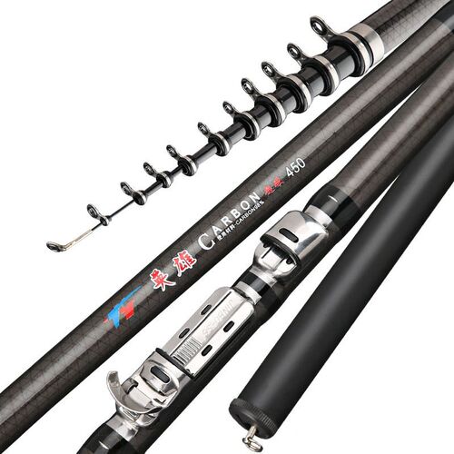 Telescopic Carbon Fishing Rod 2.7m 3.6m 4.5m 5.4m 6.3m 7.2m