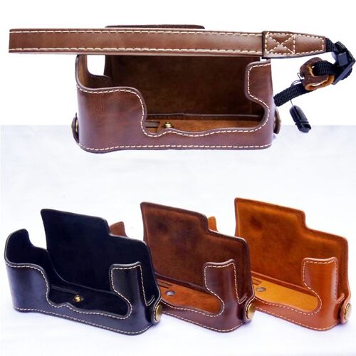 PU Leather Camera Bag Case For Fujifilm FUJI XE3 X E3 Batte