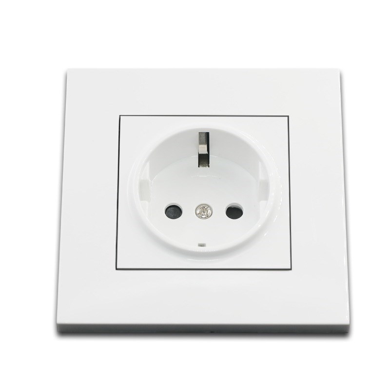 Simple Style PC Panel EU Russia Spain Power Wall Socket Grou