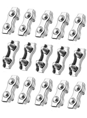 15Pcs Poly Rope Connector,Wires Splicer Wire Cable Clamp Con