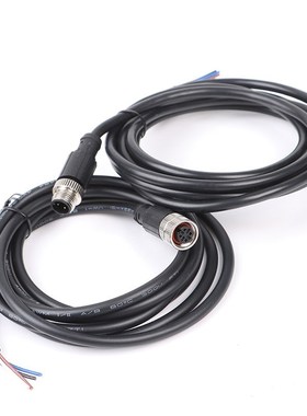 M12 Sensor Connector Cable Double Head Male Female 2m Wire W