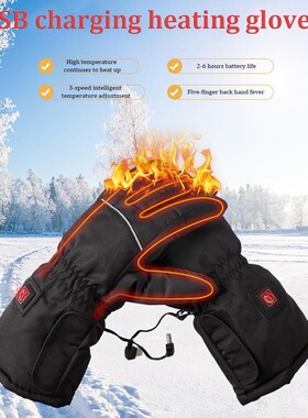 Motorcycle Heating Gloves Rechargeable Battery Powered